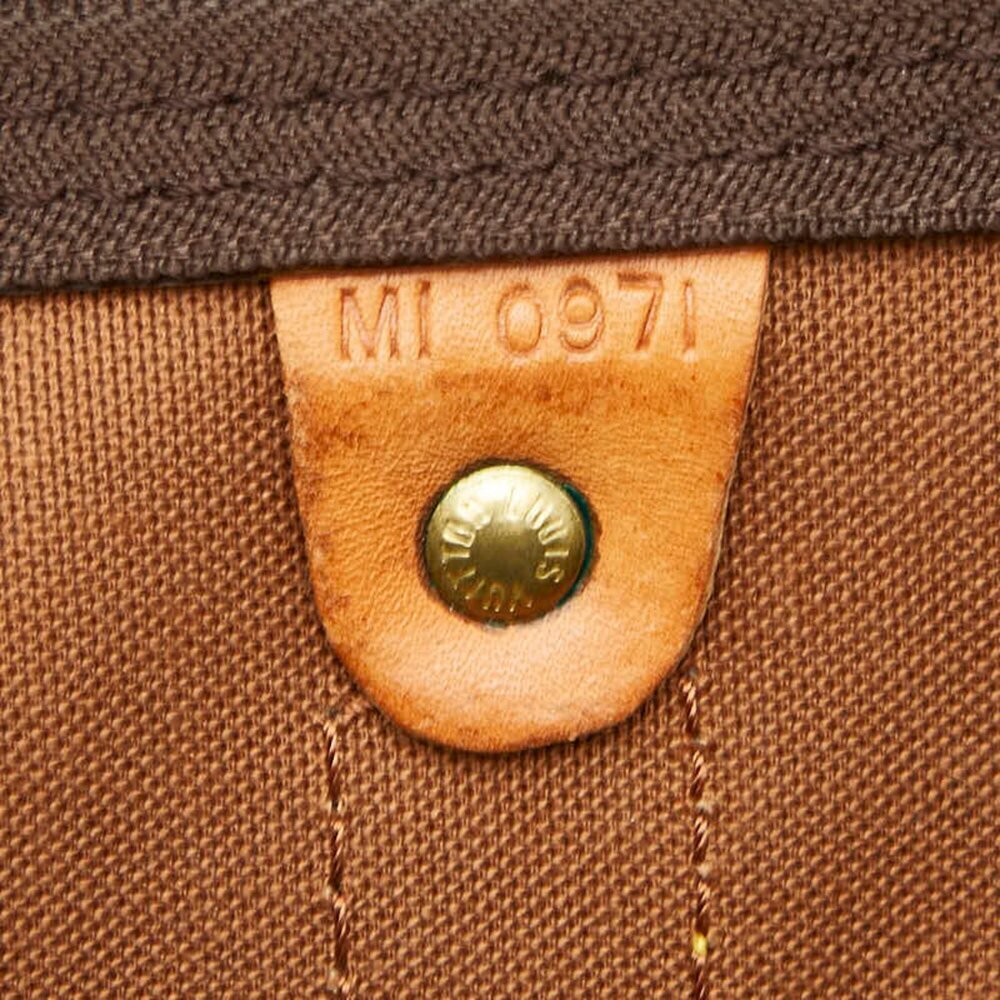LOUIS VUITTON Brown Monogram Leather Keepall 60 Boston Bag - Picture 15 of 15